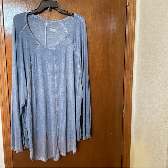 Lane Bryant Tops - Lane Bryant LIVI Soft Long-Sleeve Crew-Neck Recycled Tee